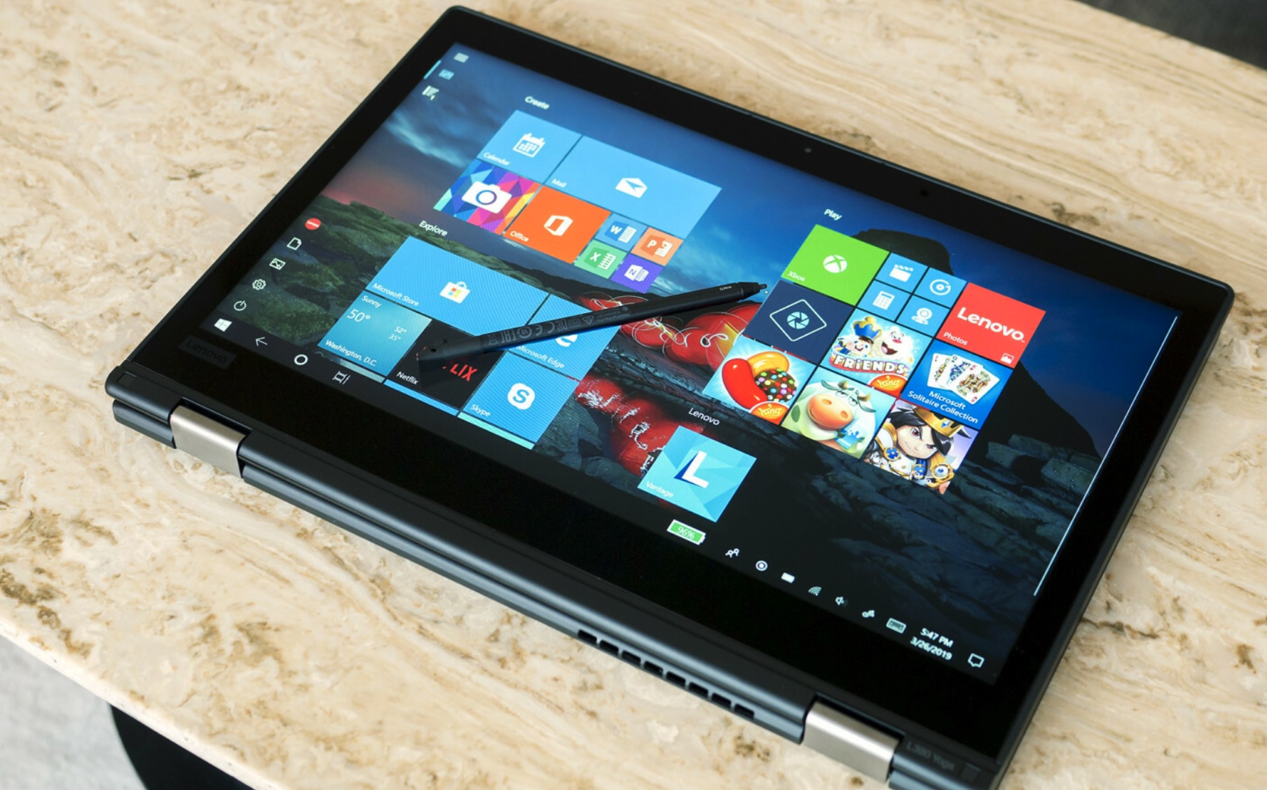 Tablet-Modus für Convertible PCs mit Touchscreen