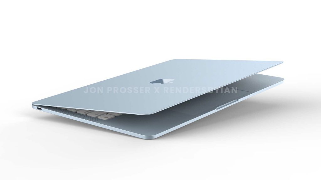 Kuenstlerische Darstellung des MacBook Air 2022