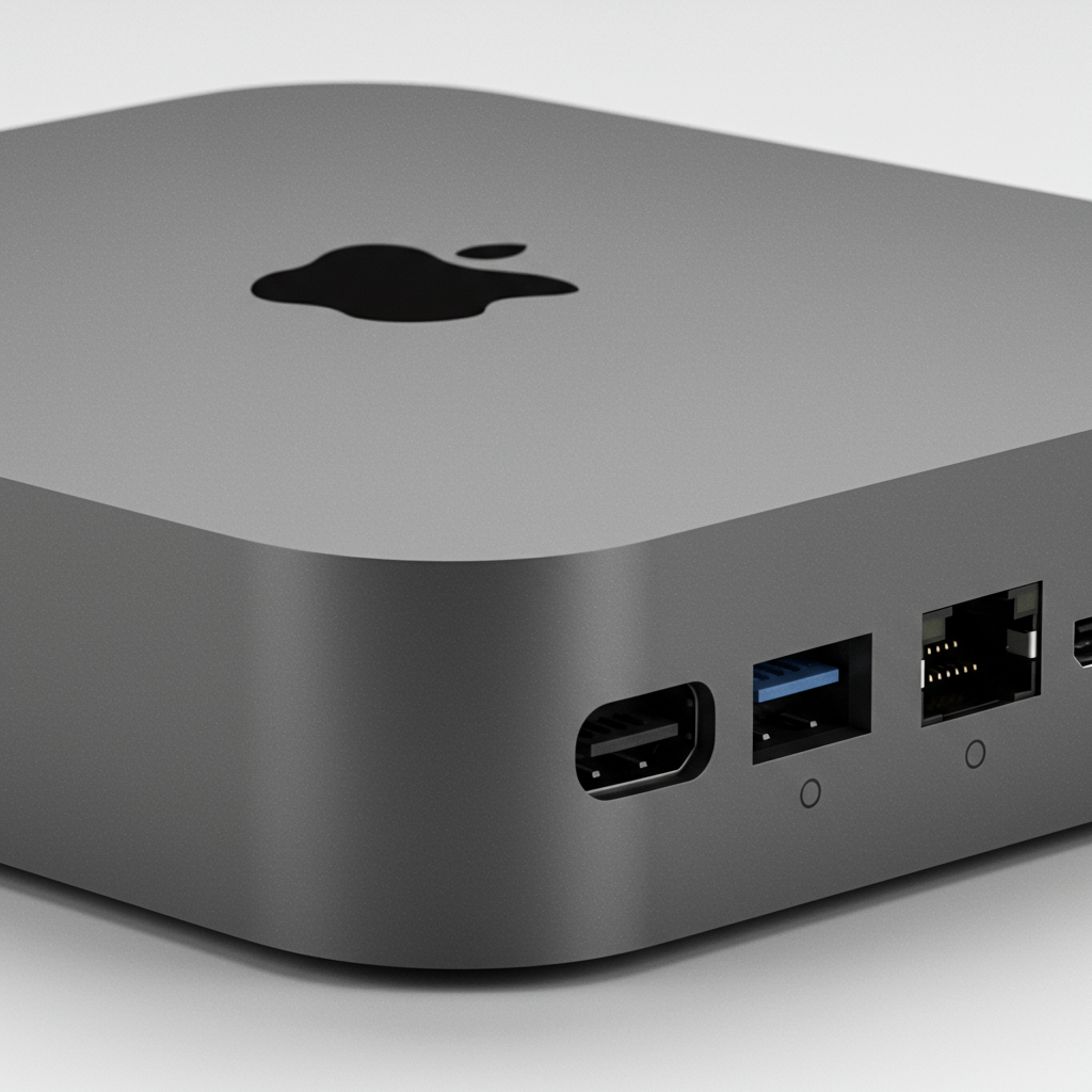 Foto, Mac mini M4 Pro mit 10-Core GPU & SSD: Leistungsstarkes macOS-Erlebnis im Test, detailreich und relevant