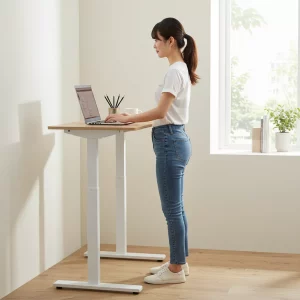 Foto, Stehtisch Büro, **Stehtisch im Büro: Mehr Energie und Produktivität durch dynamisches Arbeiten**, detailreich und rele…
