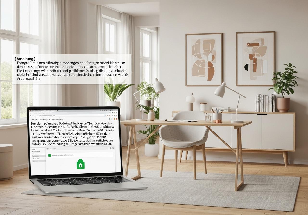Person arbeitet am Laptop an der Einrichtung von SSL und HTTPS in WordPress für eine sichere Website